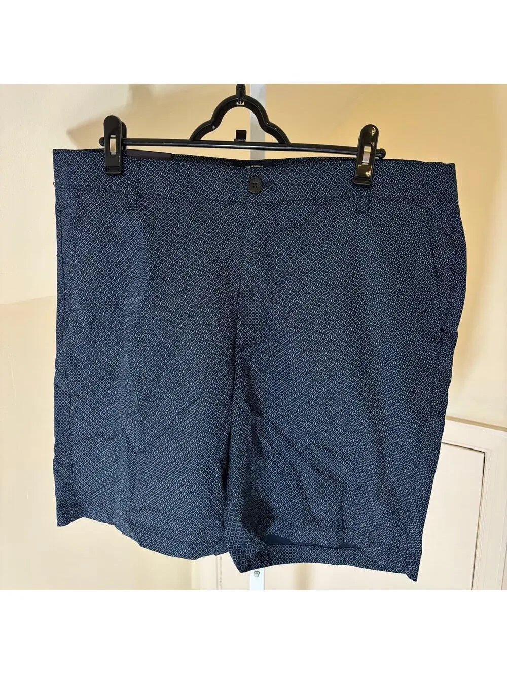 Ben Sherman The Original NWT Men's Regular Blue Golf Diamond Print Shorts 38W